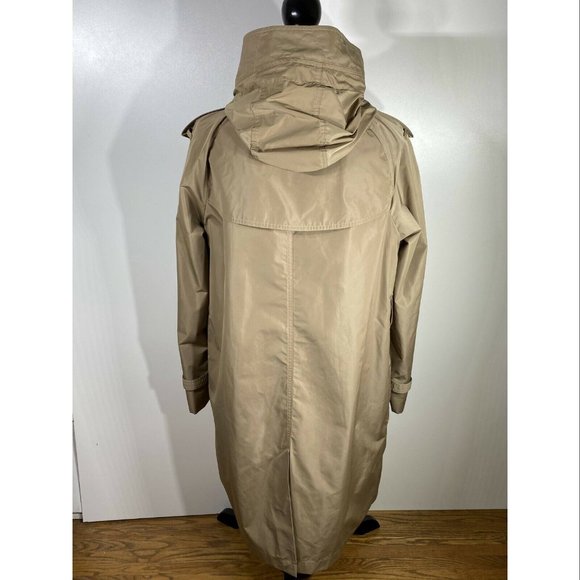 Burberry Kensington Hooded Trench Coat Beige Size US 14 NWD *missing belt - Picture 5 of 8